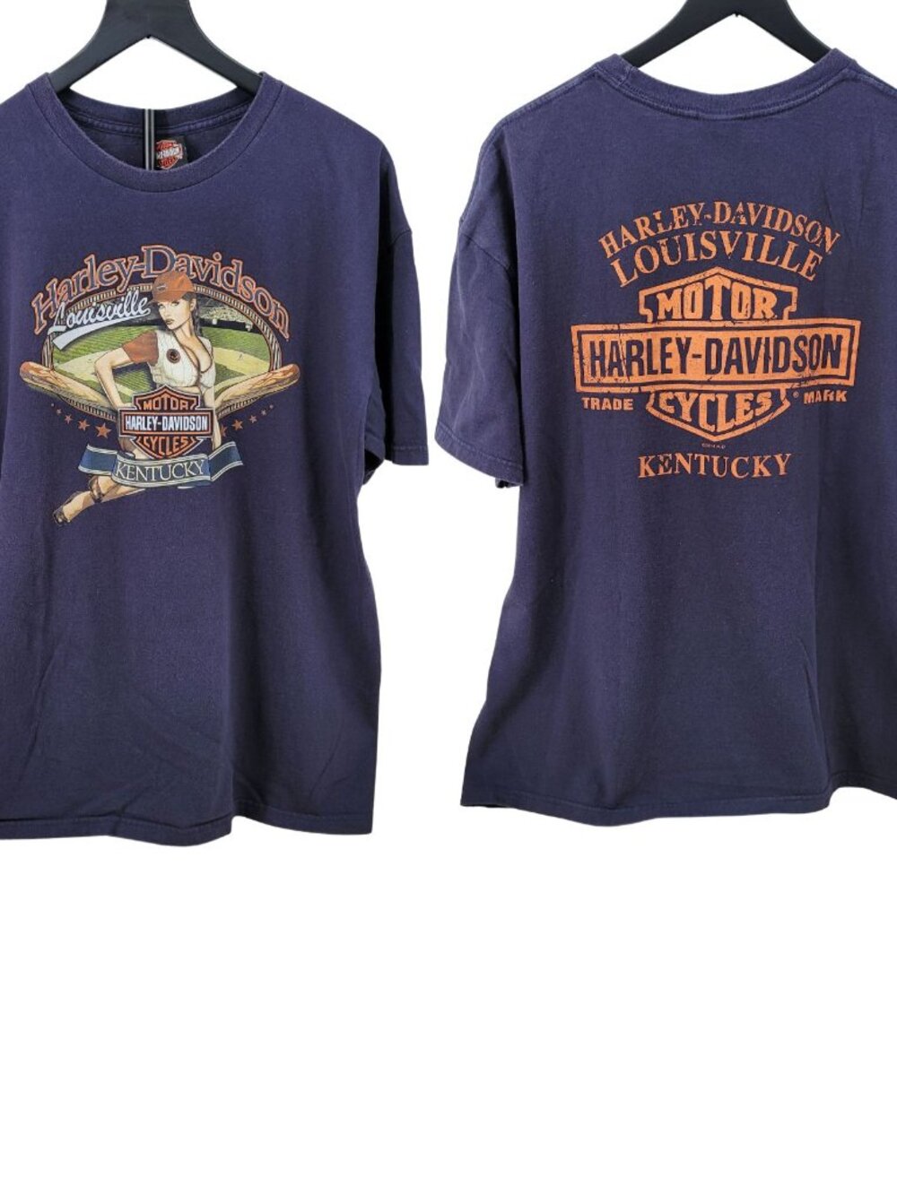Harley-Davidson Louisville Kentucky Tee XL Pin-Up Baseball Girl